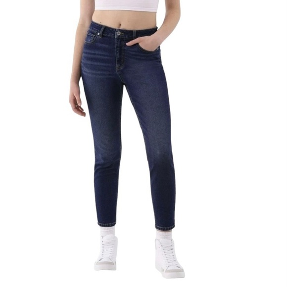 No Boundaries NOBO Plus size 19 juniors High Rise Skinny Curvy Dark Wash Jeans - Picture 7 of 10